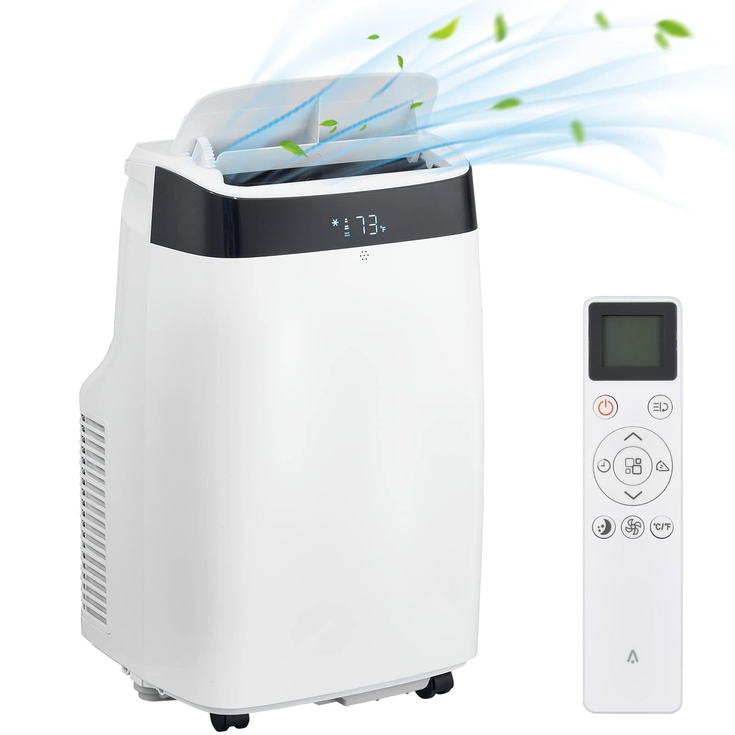 Portable Air Conditioners, 10000 BTU Portable AC Unit with Remote Control, 3-In-1 Quiet Air Conditioner for Room, Dorm, Office, Cools Up to 450 Sq. Ft, Sleep Mode, 24H Timer, Window Kit, White