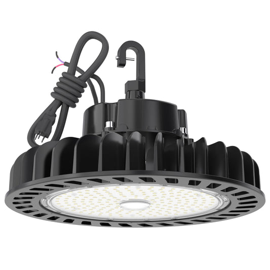HYPERLITE UFO Led High Bay Light 150W 21,750lm 5000K 1-10V Dimmable High Bay Led Lights UL Listed US Hook 5' Cable Led High Bay Lights Alternative to 650W MH/HPS for Gym Factory Warehouse