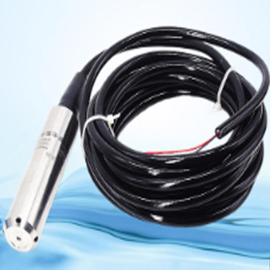 INTBUYING Water Level Sensor 0-98FT Cable 4-20mA Submersible Liquid Level Sensor Throw in Type IP68 24-32VDC for Well Tank Pool