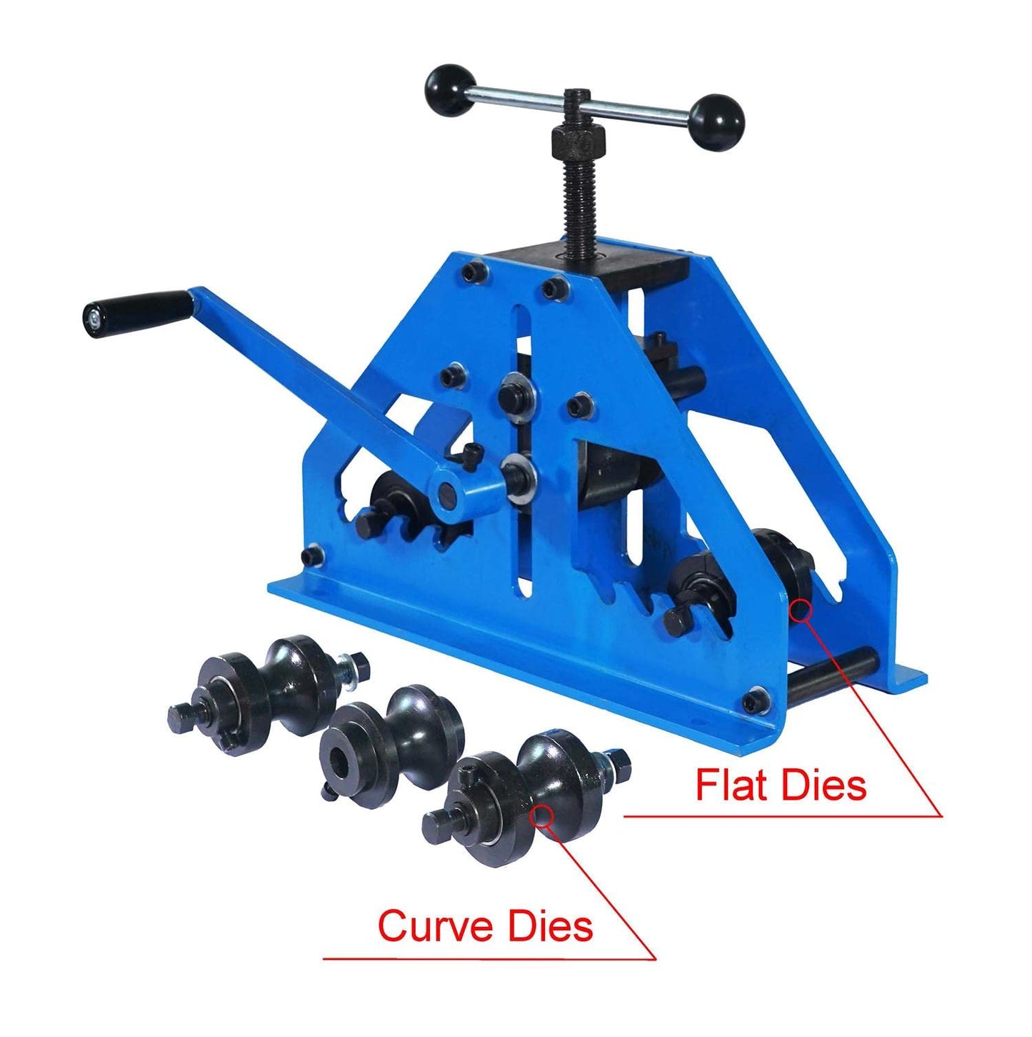 KF5013 Tube Roller bender Pipe Rolling Machine With 6 Dies For Both Round And Square Tubes KF5008 2 Inch Hole Saw Pipe Tube Notcher Tubing Notcher Tube& Pipe Notcher Adjustable up to 60 Degree