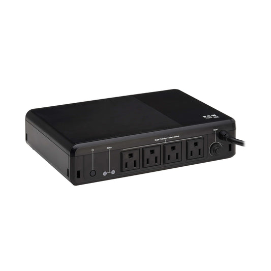 Tripp Lite 600VA UPS Desktop Battery Backup and Surge Protector, 300W, 4 Outlets, Home & Office UPS, Small Form Factor, Wall Mounting Option, 5ft Cord, 3-Year Warranty (BC600R)