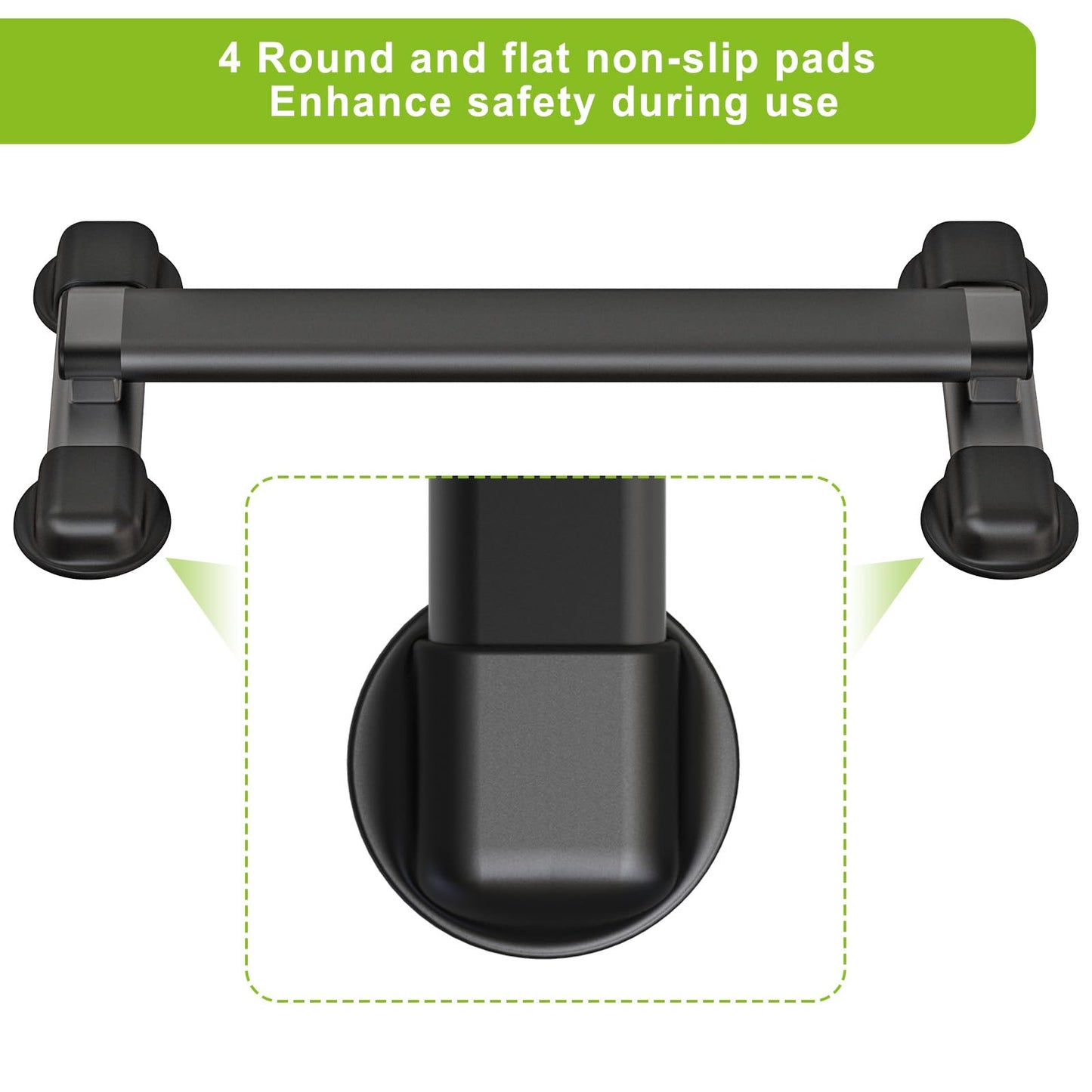 Kipika Versatile Calf Raise Bar - Heavy Duty Steel Standing Calf Raise Machine for Home Gym, Anti-Slip Design - Perfect for Calf Raises, Squats, Foot Stretches & Dip Exercises - Supports up to 800lbs (A: (2.8" Wide Tube))