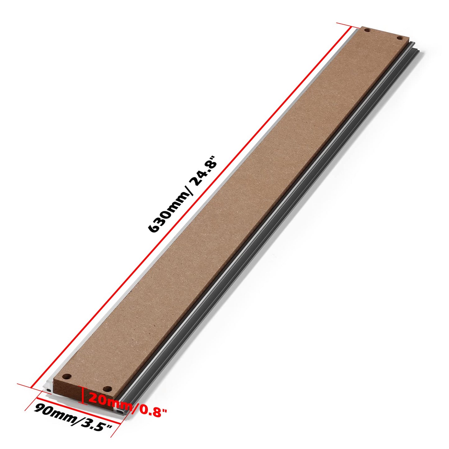 Genmitsu 6060 Aluminum & MDF Hybrid Spoilboard Table for CNC Router Machine PROVerXL 4030 to 6060 XY-Axis Extension Kit, 840 x 600 x 15mm (33.1''x 23.6''x 0.6'')