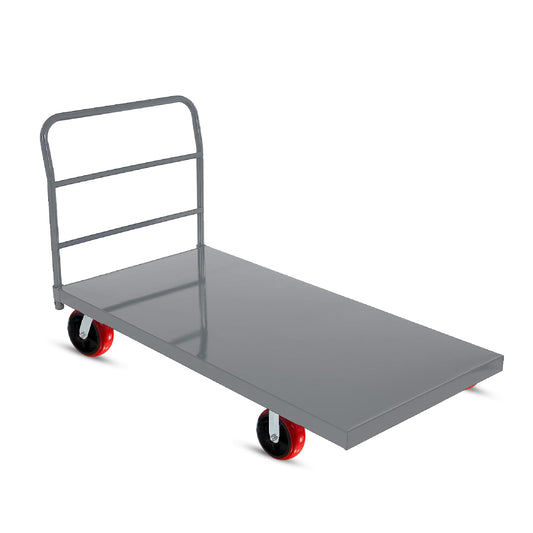 5Seconds Flatbed Platform Cart 3300LB Industrial Dolly Heavy Duty 60” x 30” Hand Push Truck Super Heavy Duty Flatbed 8'' Locked Swivel Wheels Commercial Moving