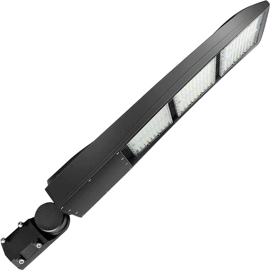 450W LED Parking Lot Light, 63000LM 5000K LED Shoebox Area Light, 0-10V Dimmable Commercial Outdoor Street Lighting (1500W HID/HPS Equivalent), IP65 20KV Surge Protection, AC100-277V UL Listed