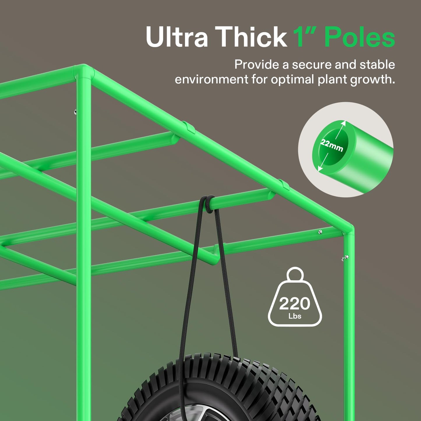 VIVOSUN P336 36"×36"×72" PRO Grow Tent, with Thick 1 inch Poles, Strengthened High Reflective Mylar Oxford Fabric, Extra Hanging Bars & High CFM Kit for Hydroponics Indoor Plant for AeroLight A200SE