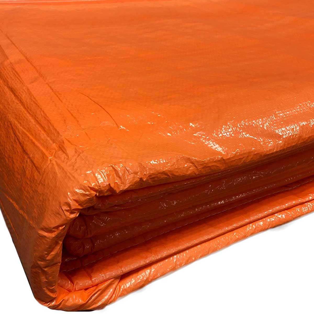Moose Supply Concrete Curing Blanket Cover, 6 x 24 Foot Heavy Duty Insulated Concrete Blanket with Foam Core, PE Coated Woven Tarp for Construction, Cement, and Landscaping, Orange