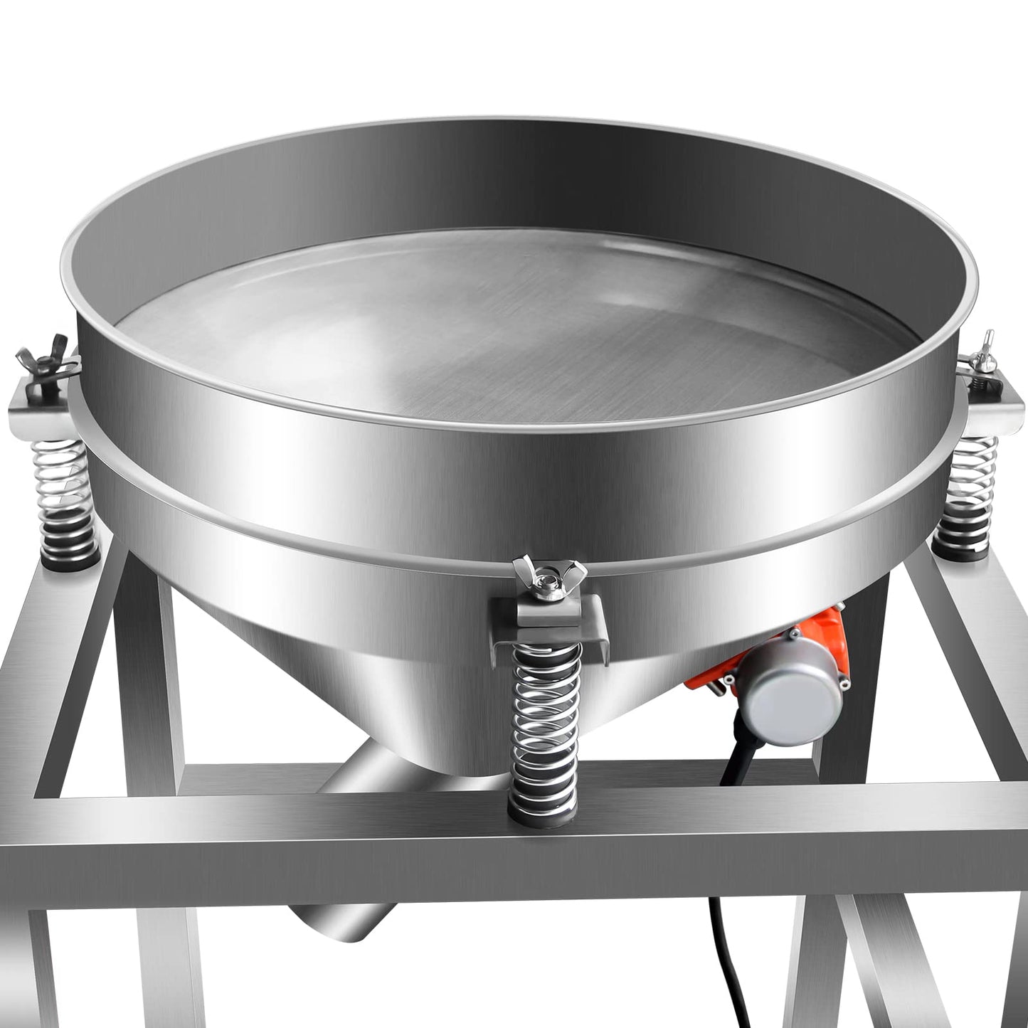 Automatic Powder Sifter Automatic Sieve Shaker Industrial Vibrating Sieve Machine Automatic Sifter Shaker Machine 19.6in 40&100Mesh Sieve Screen Optional (110V)