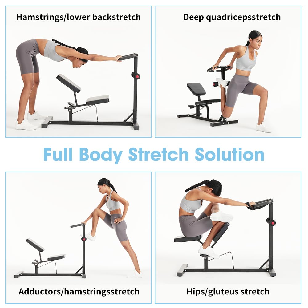 Fairgom Stretch Machine, Home Gym Full Body Stretching Equipment for Lumbar Stretching, Lower Back Pain, Leg Stretch, Rehab, Flexibility and Improved Posture Correction-Straps Included
