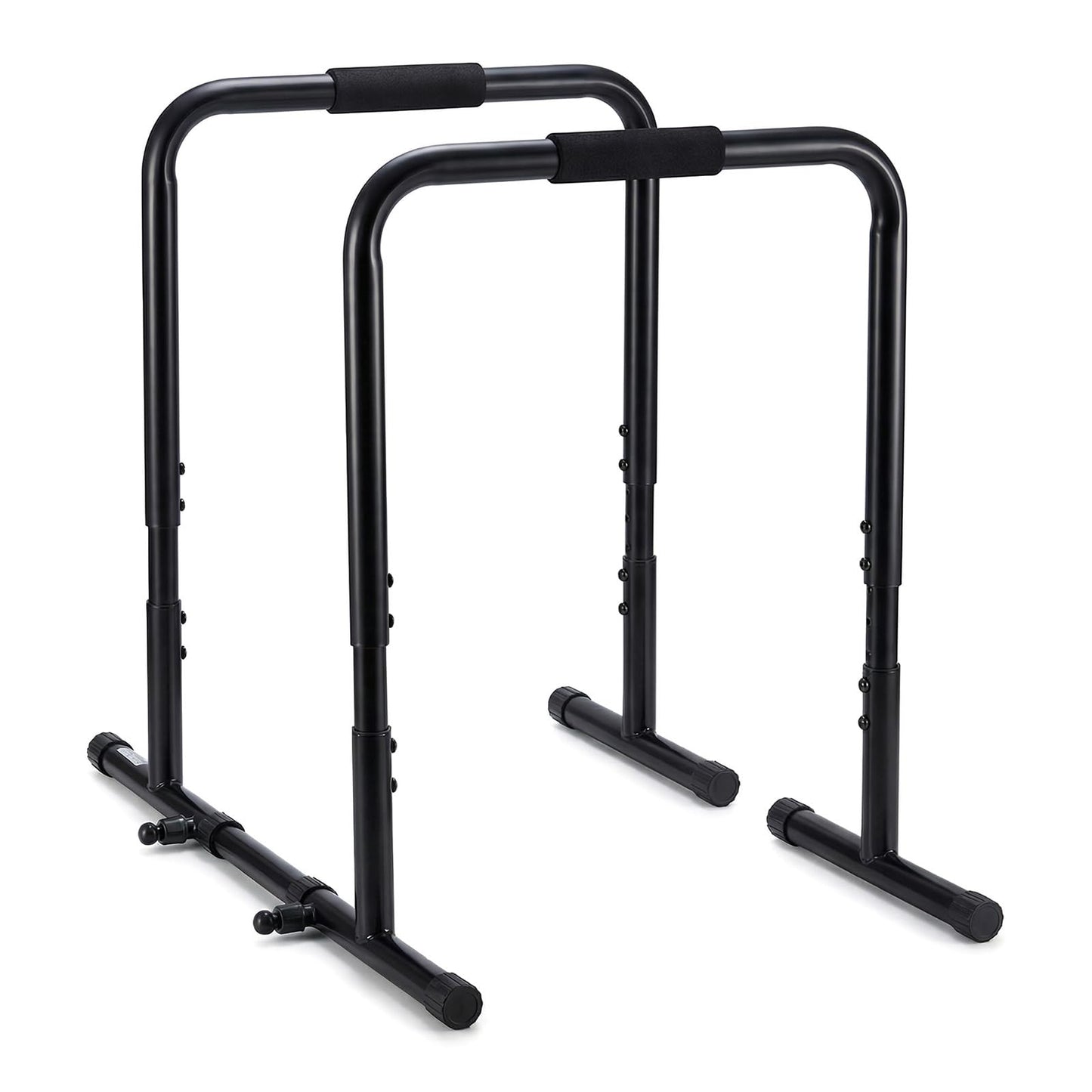 OLIXIS Dip Bar, Adjustable Heavy Duty Dip Bar Station with Soft High-Density Foam Handles, Stabilizer Parallel Parallette Bar Fitness Equipment for Home, Gym, Patio, Office