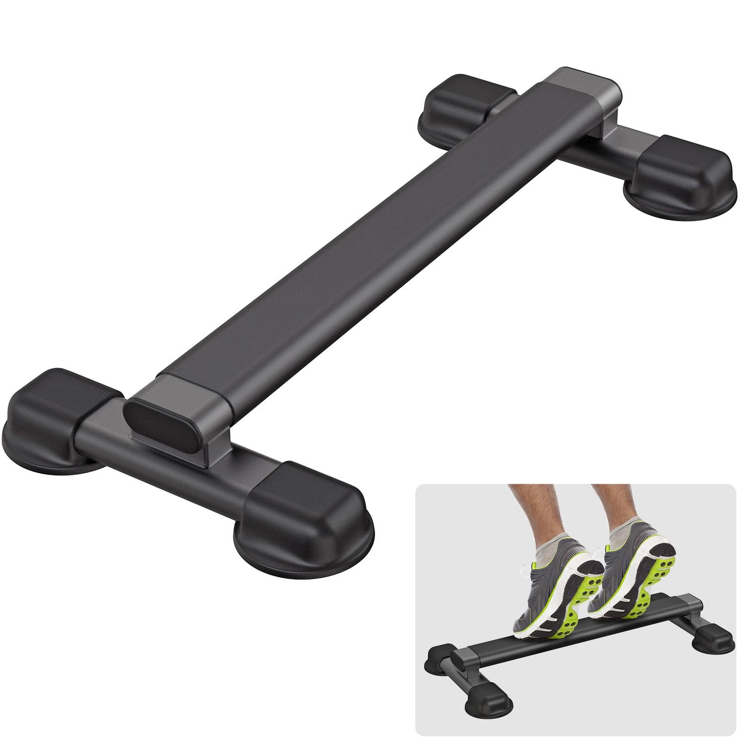 Kipika Versatile Calf Raise Bar - Heavy Duty Steel Standing Calf Raise Machine for Home Gym, Anti-Slip Design - Perfect for Calf Raises, Squats, Foot Stretches & Dip Exercises - Supports up to 800lbs (A: (2.8" Wide Tube))