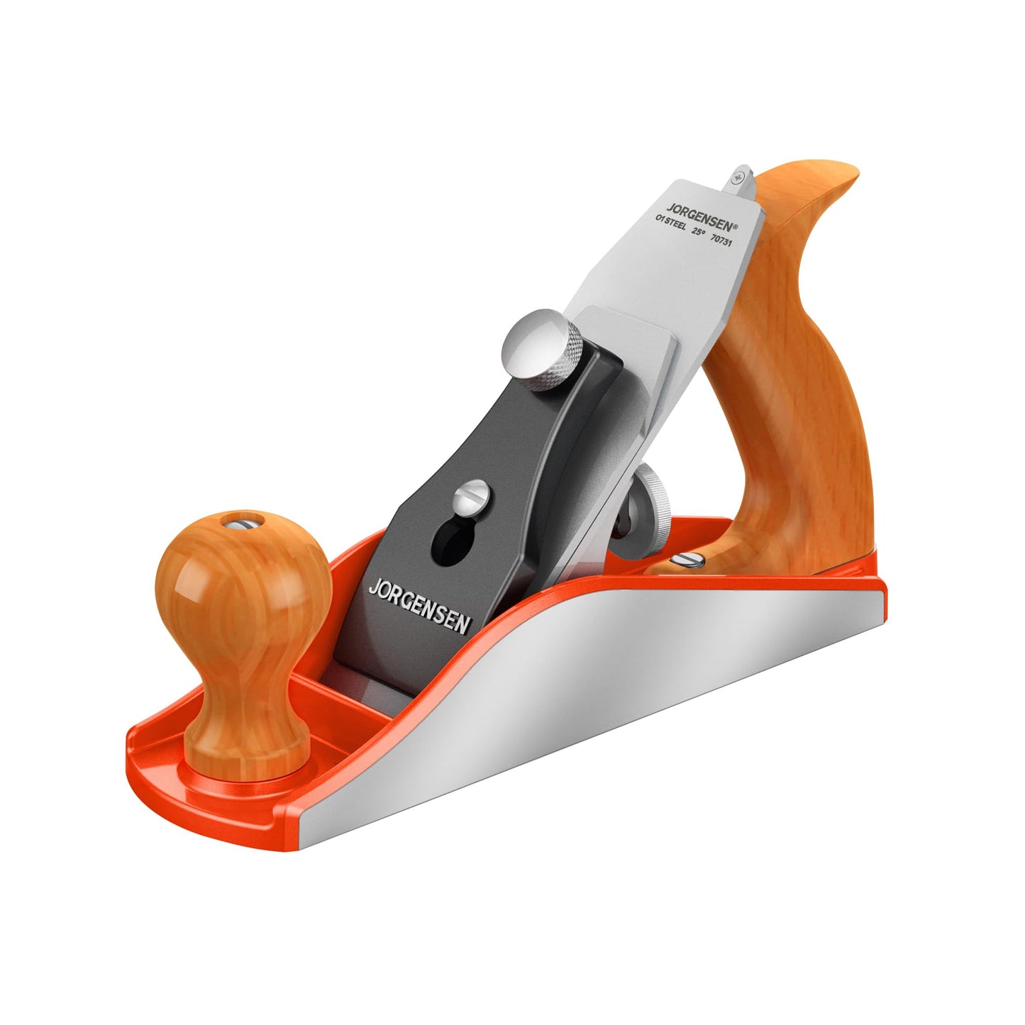 JORGENSEN No.4 10" Wood Plane , Hand Plane for Woodworking, Professional Smoothing Plane for Trimming, Craft - Hand Plane with Ductile Iron Body, Adjustable Cutting Depth