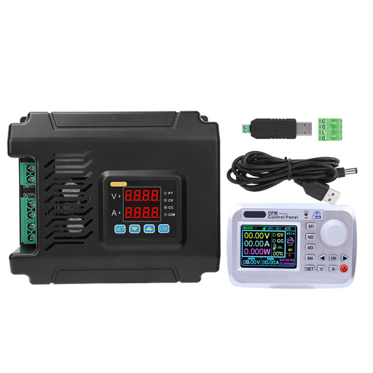Garosa DPM8650-485RF Programmable Switching Power Supply+Wireless Controller 0-60V 0-50A 300W RS485 Interface ABS Black 120x80x25mm Single Output with 2.4 Inch LCD Screen