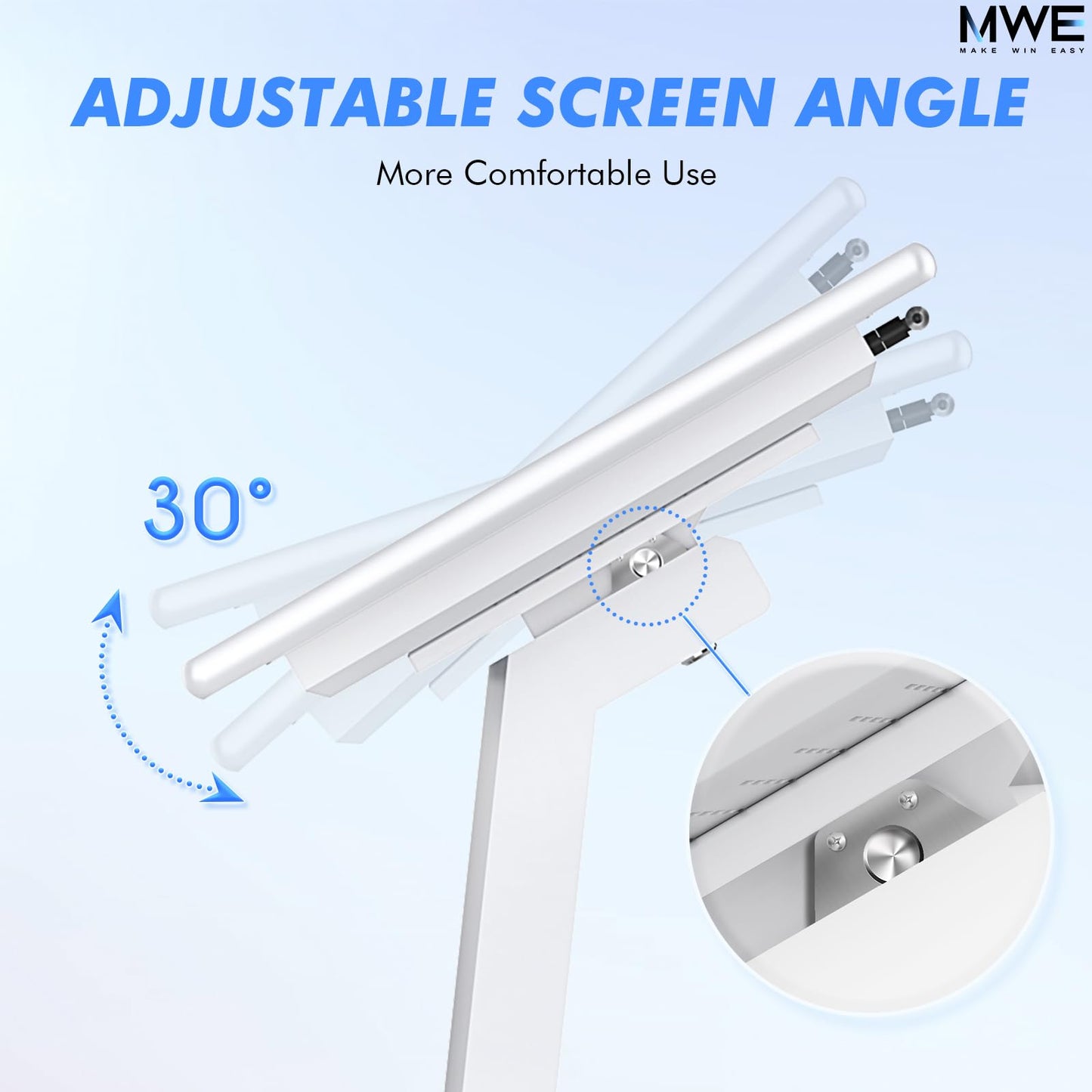 MWE 21.5 Inch Touch-screen Self Service Kiosk, Floor Standing Digital Signage Display, FHD Information Kiosk, 2 Speakers, Interactive Display for Mall Navigation/Self-Ordering/Advertising/Retail Store