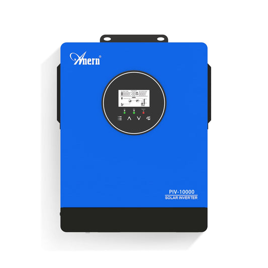 Anern 10KW Solar Inverter AC230V, Off-Grid Pure Sine Wave Inverter with 3 MPPT Solar Charger 13500W Solar Input & Battery-Free Design, Compatible with Water Pump, Generator & Home Appliances