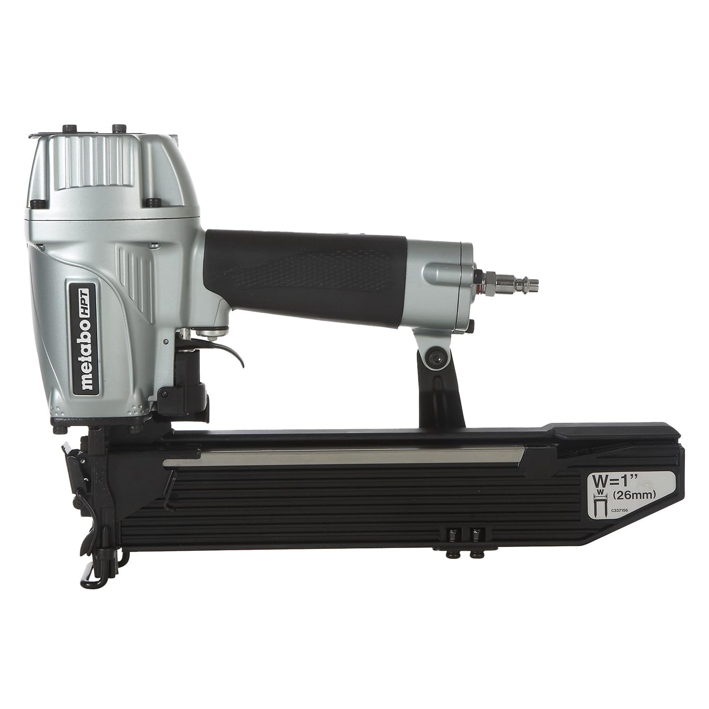 Metabo HPT Wide Crown Stapler, Pro-Preferred Pneumatic Power Nailers, Lathing Tool for Sheathing & Insulation, Quick Response, 16 Gauge, Up to 150 1" Wide Crown Staples, Length 1" to 2", N5024A2