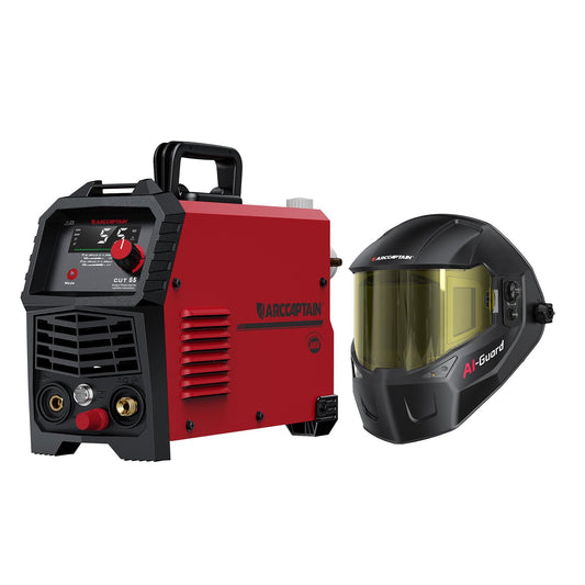 ARCCAPTAIN 55A Plasma Cutter and ARCCAPTAIN Intelligent Auto-Shade Welding Helmet