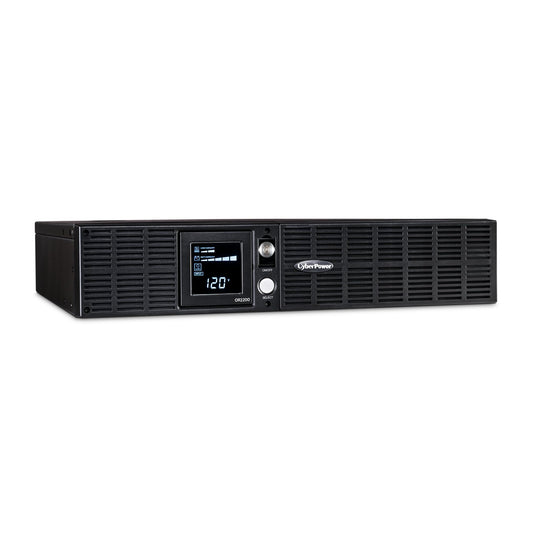 CyberPower OR2200LCDRT2U Smart App LCD UPS Battery Backup and Surge Protector, 2000VA/1320W, 8 Outlets, AVR, 2U Rack/Tower, UL Certified