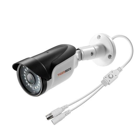 TIGERSECU 1080P Long Range Bullet Security Camera for DVR, Weatheproof for Indoor/Outdoor Use, Hybrid 4-in-1 OSD Switch for TVI/CVI/AHD/CVBS DVRs (Power Supply and Coaxial Cable Sold Separately)