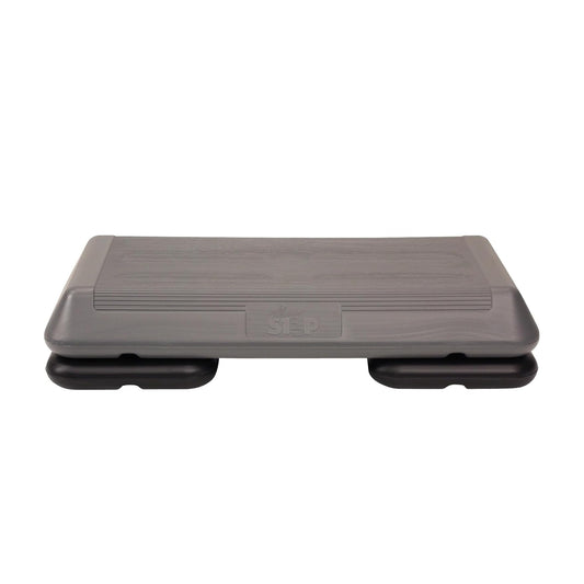 The Step (Made in USA) Original Aerobic Platform – Circuit Size Grey Aerobic Platform and Original Black Risers