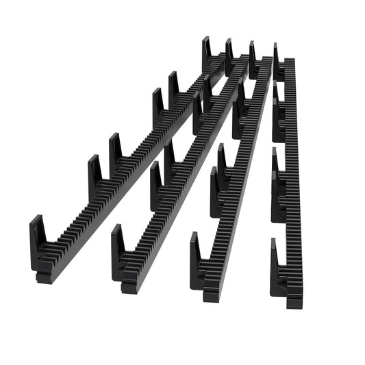 TOPENS RNH4 4pc Heavy Duty Gear Rack Including Mounting Hardward for 13 Feet Slide Door Operators Sliding Gate Openers