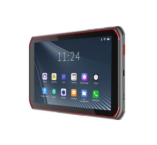 8-inch Rugged Tablet Scanner, Android 13 Enterprise Tablet with Integrated Honeywell N6703 1D & 2D Bar Code Scanner Engine, WiFi & 4G LTE, for Warehouse Inventory Tracking