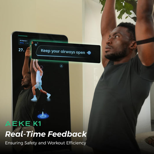 AEKE K1 Smart Home Gym System+Yoga Mat+Extender Belt+Workout Towel