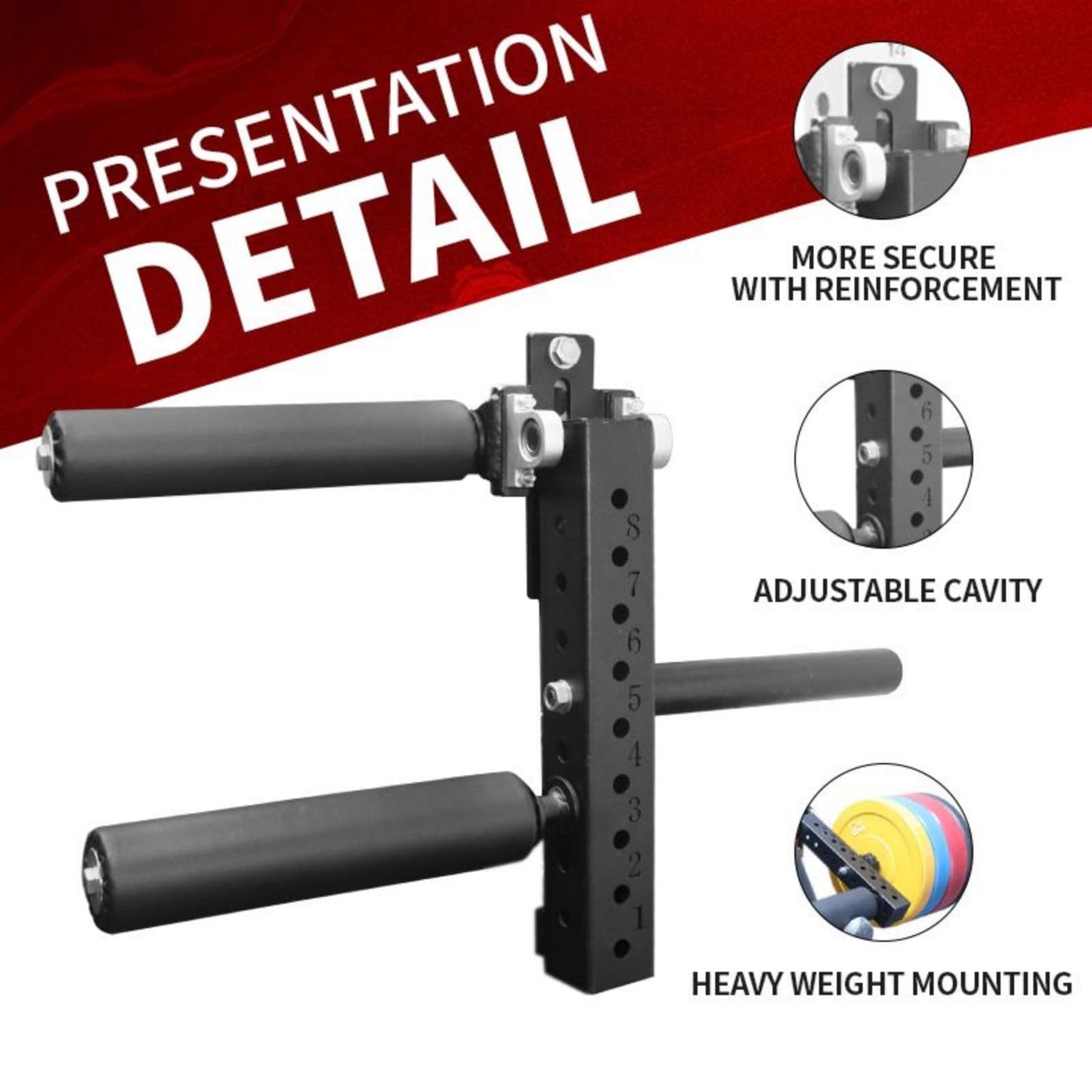 Leg Extension and Curl Machine Adjustable Leg Extension Attachment Seated Lower Body Special Leg Rotary Machine Leg Extension Rack Attachment (Hole Diameter 18mm)