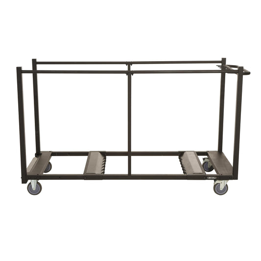 LIFETIME 80193 Sand Finish Table Cart with Heavy Duty Steel, Black