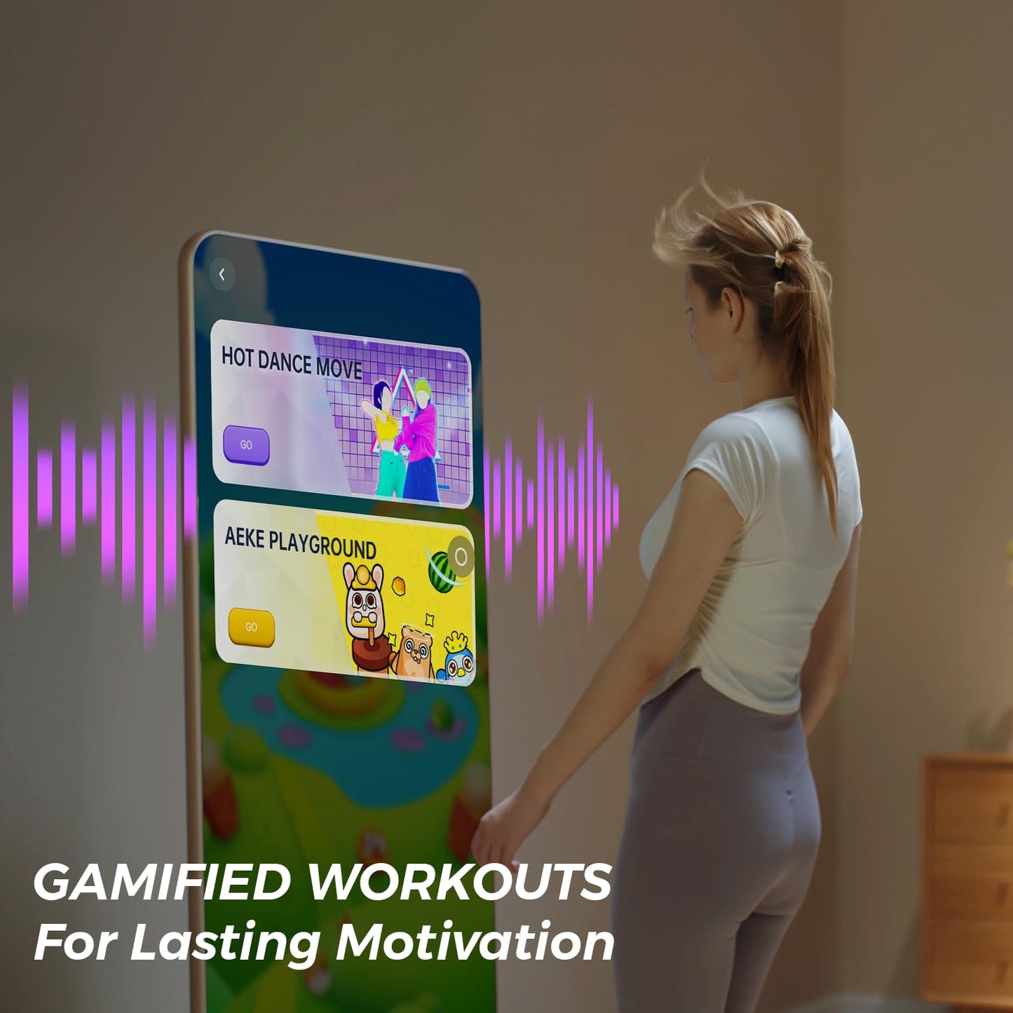 AEKE K1 Smart Home Gym System+Yoga Mat+Extender Belt+Workout Towel