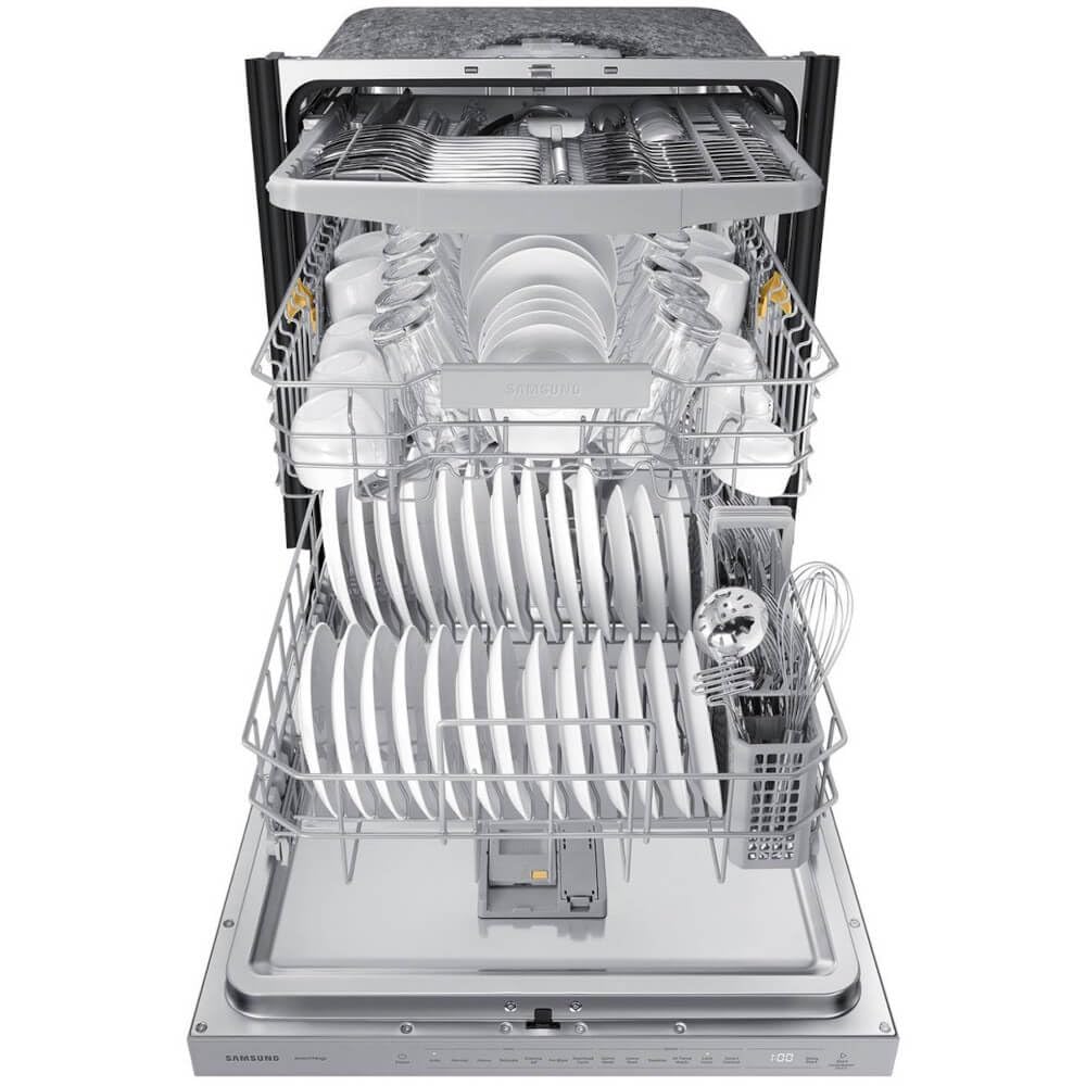 Samsung Bespoke Smart 46 dBA Dishwasher with 3rd Rack and StormWash, Stainless Steel, DW60R2014US/AA