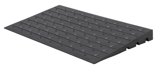 Towallmark Rubber Threshold Ramp, 3'' Rise Portable Wheelchair Ramp for Home Steps, 2500LBS Capacity Curb Ramp Handicap Ramps for Wheelchairs Driveway Mobility Scooters with 3 Channels Cord Cover