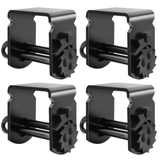 SALUINOKI 4 Pack Sliding Winch for Flatbed Trailer Compatible with 4 inch Flatbed Winch Straps 30 Ft, Flatbed Equipment Accessories for Tie Down System
