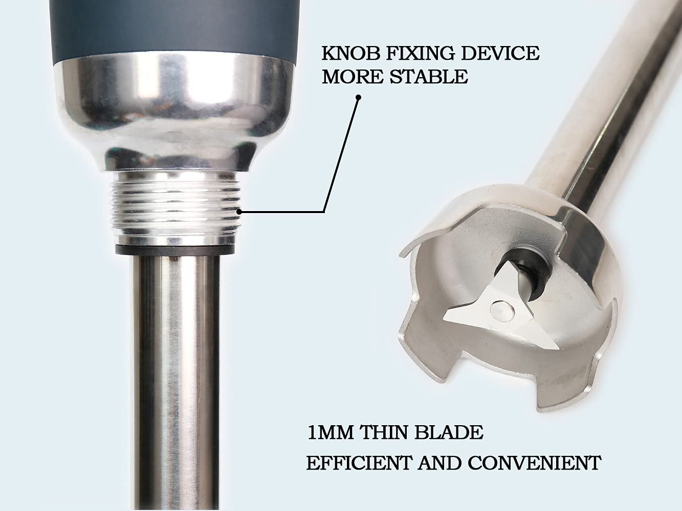 NJTFHU 14 in Heavy Duty Immersion Blender Handheld Kitchen, Hand Blenders for Kitchen, Commercial Mixer Electric, 500W Removable Shaft 2500rpm to 15000rpm, Emulsifier Blender Handheld