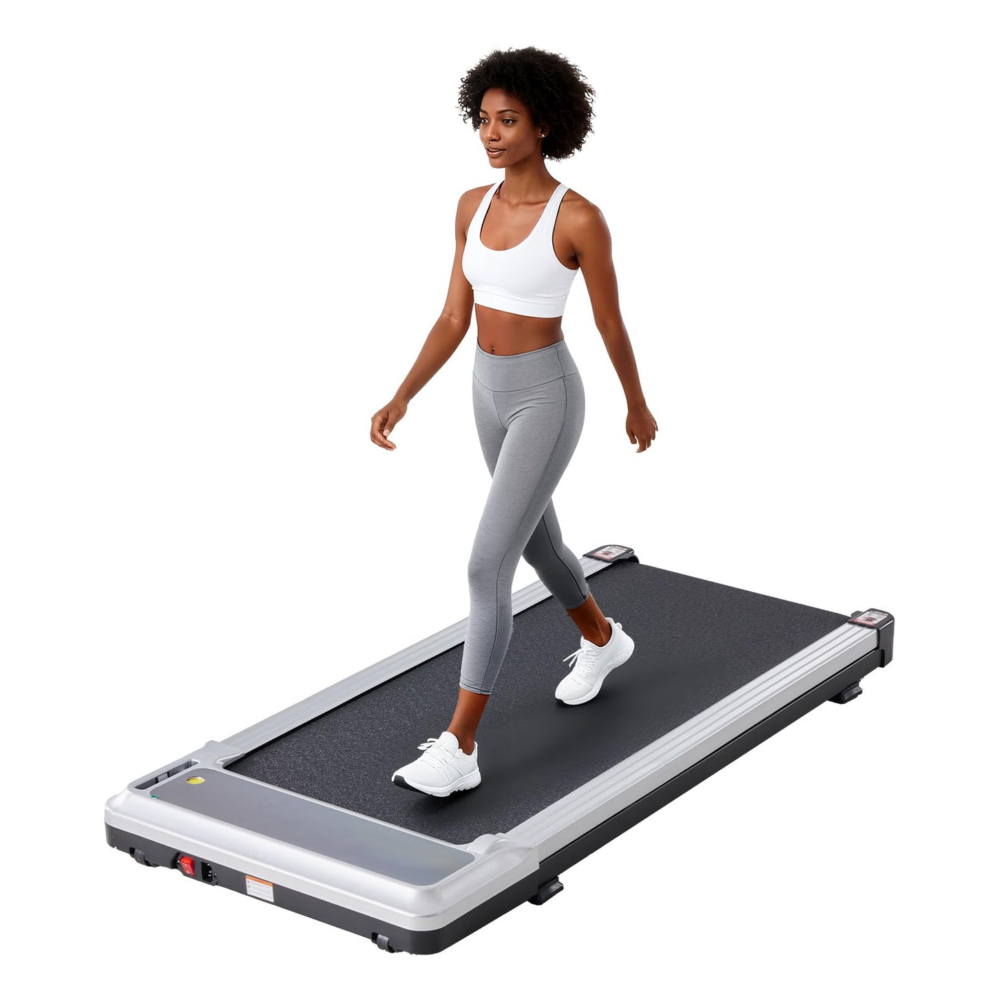 OLIXIS Walking Pad Treadmill for Home, Under Desk Treadmill for Small Space, Portable Design for Home Office Workouts, LED Display with Remote Control, Low Noise