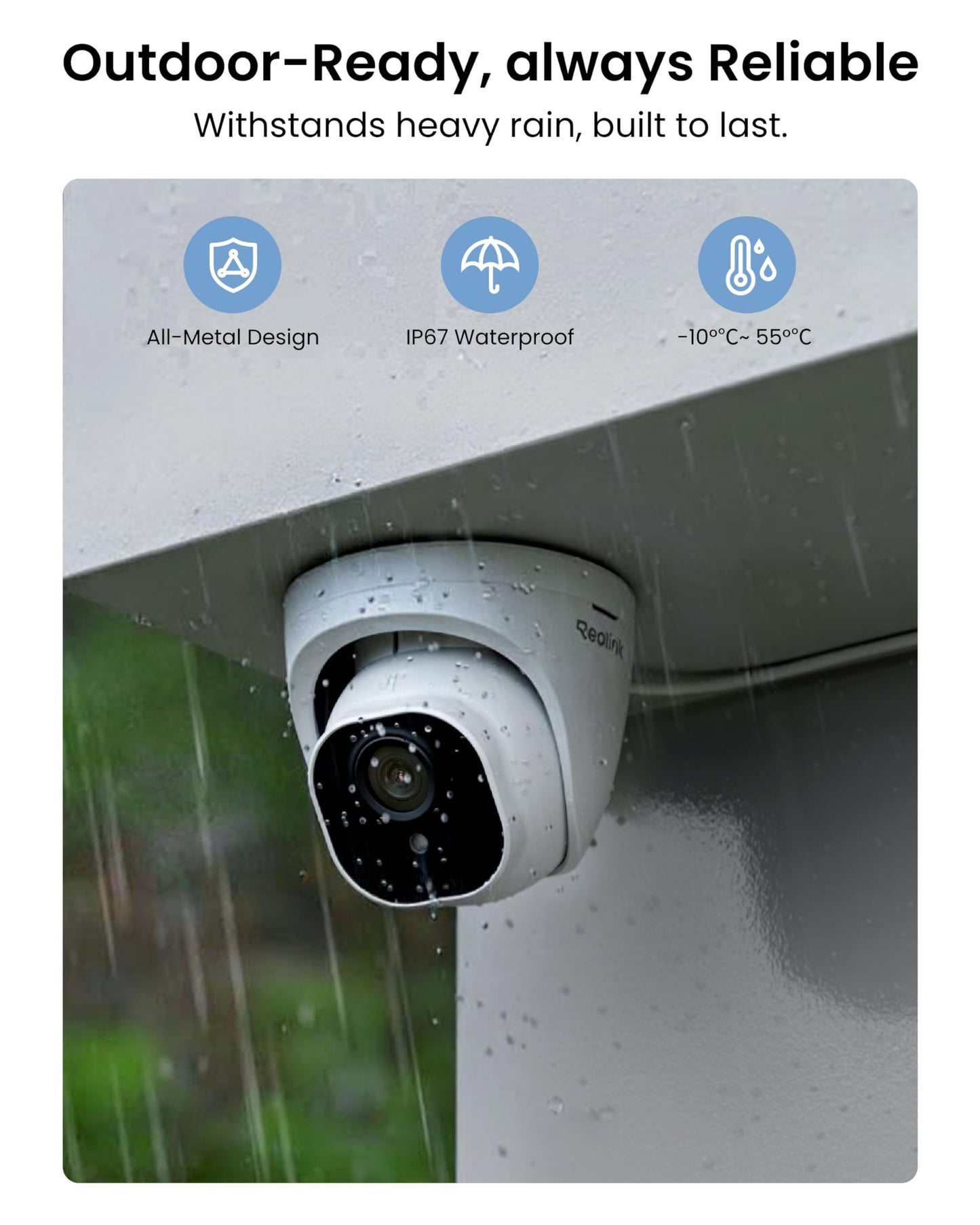 REOLINK 4K Security Camera System, 4pcs H.265 PoE Wired Turret Cameras with Person Vehicle Detection, 4K/8MP 8CH NVR with 2TB HDD for 24-7 Recording, RLK8-800D4