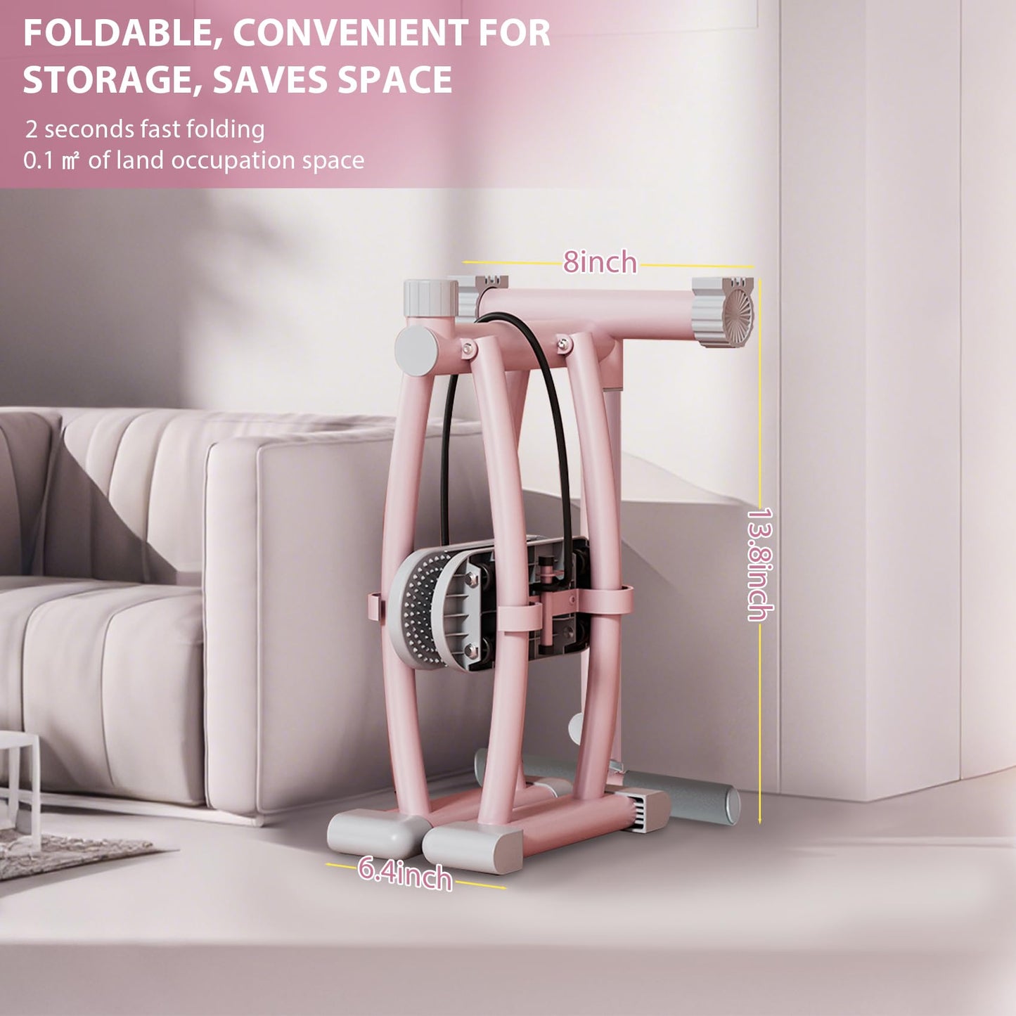 Ski Machine Exercise Equipment, Foldable Ski Trainer, Adjustable Leg Ski Simulator Machine Durable Upgraded Leg Workout Equipment Hip Trainer, Pelvic Floor Trainer Woman Ski Exercise Machine for Home
