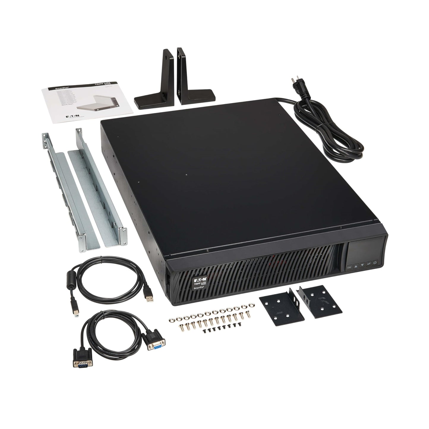 Eaton Tripp Lite Series SMART1500RMXL2U 1500VA Rack Mount UPS Battery Backup, Pure Sine Wave, 1440W, Extended Run & Network Card Option, 8 Outlets, 120V, AVR, Uninterruptible Power Supply