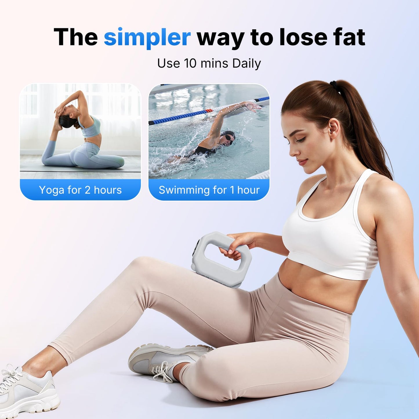 MERACH Vibration Plate for Lymphatic Drainage, Whole Body Workout Equipment for Women, Vibration Plate with Adjustable Strap, 6-Level Vibration to Sculpt & Tone Abs, Thighs & Arms,Weight Loss (Grey)