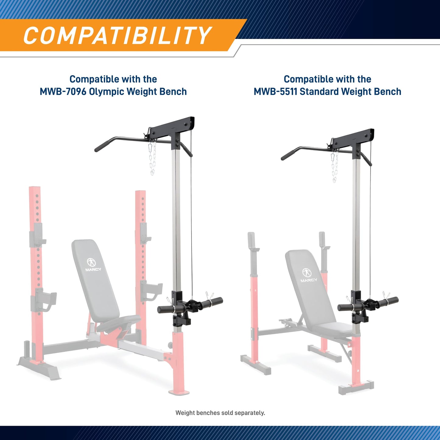 Marcy Weight Bench Accessory - LAT Tower ACC-8048LT