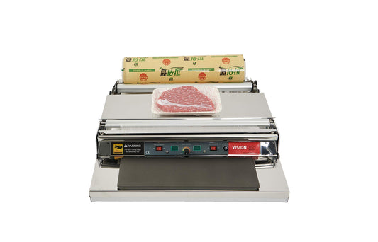 VisionTechShop VTH-500, 20 Inch / 500 mm Hand Wrapping Machine Film Wrapper for Food Packaging, Large Tray, MADE IN KOREA