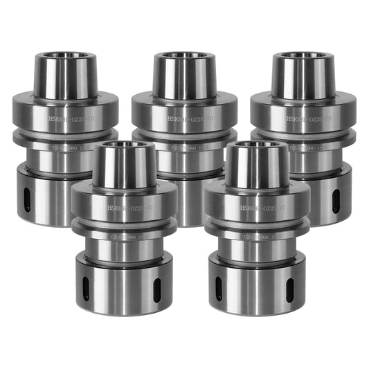5PCS/Lot HSK63F OZ25-70L CNC Tool Holder G2.5 24000RPM Balance Collet Chuck Stainless Steel Suitable for Processing Machines