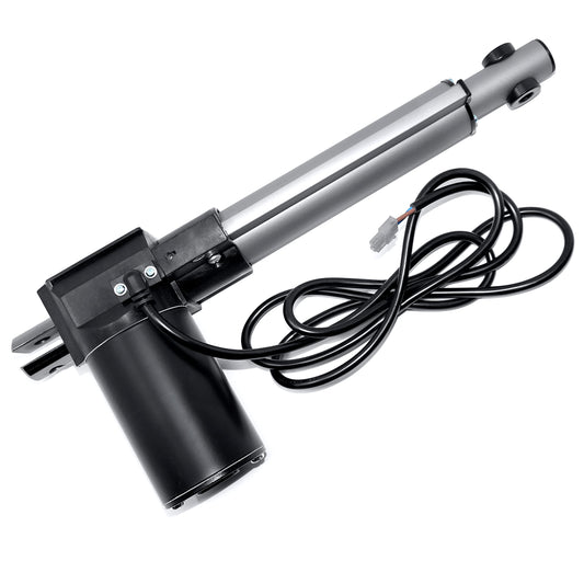 Progressive Automations 12V Linear Electric Actuator - 6 inches Stroke, 200 lbs Force with Low-Current Rating DC Motor and Durable Stroke for Automotive, Medical, Robotics Usage, PA-03-6-200