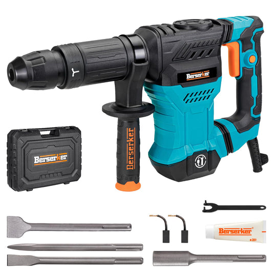 Berserker 12-Pound SDS-Max Demolition Jack Hammer with SDS Max Ground Rod Driver for 5/8 Inch & 3/4 Inch Ground Rods