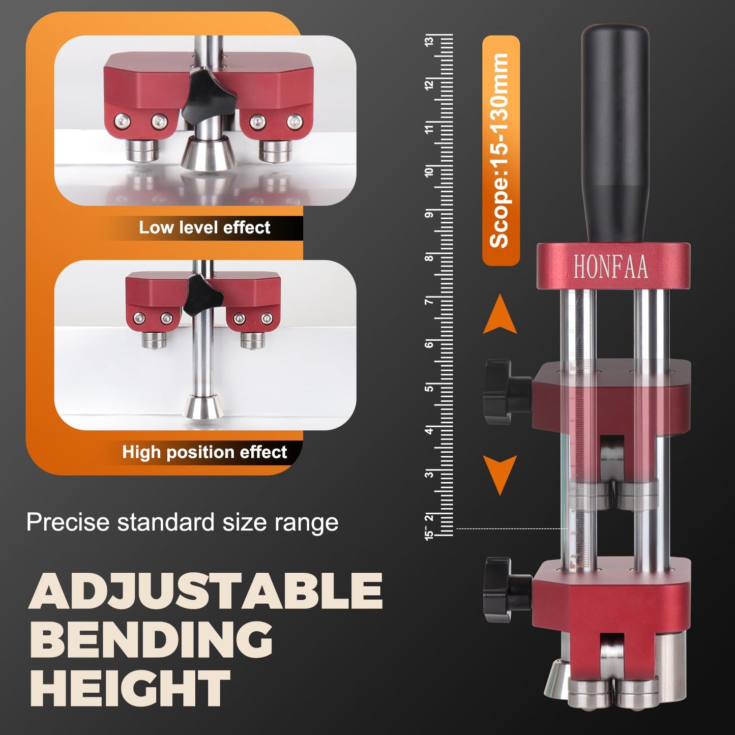 Sheet Metal Bender, Edge Roller Bender for Standing Seam Roofing Tools at 0-90° Angle, Large Sheet Metal Roller and Bending Tool