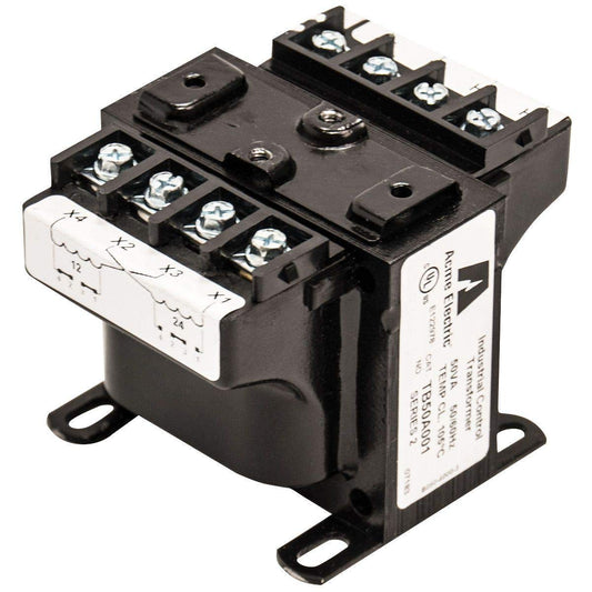 Industrial Control Transformer .100 kVA 240 X 480 Primary Volts - 120 X 240 Secondary Volts, Factory Installed integrally Mounted 2-Pole Primary Block