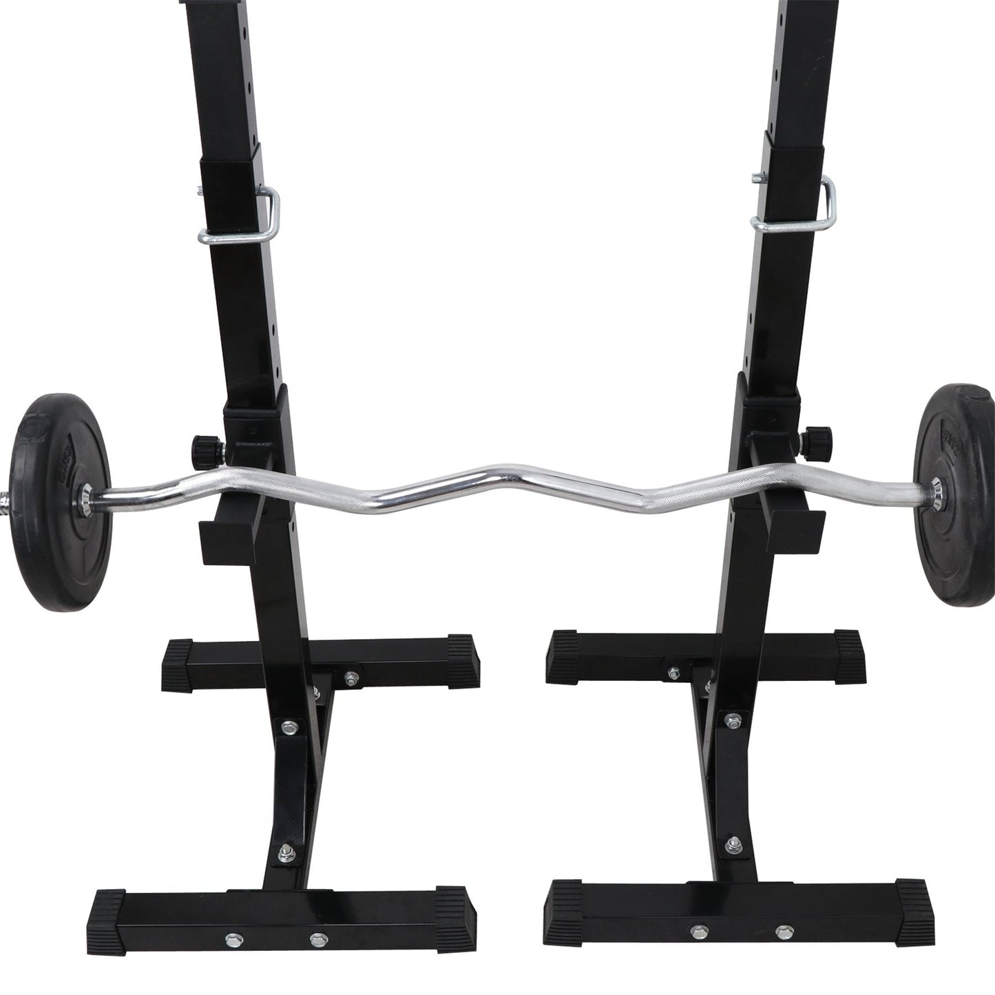F2C Max Load 550Lbs Pair of Adjustable Squat Rack 41"-66" Sturdy Steel Barbell Rack Free Bench Press Stands GYM/Home Gym Portable Dumbbell Racks Stands