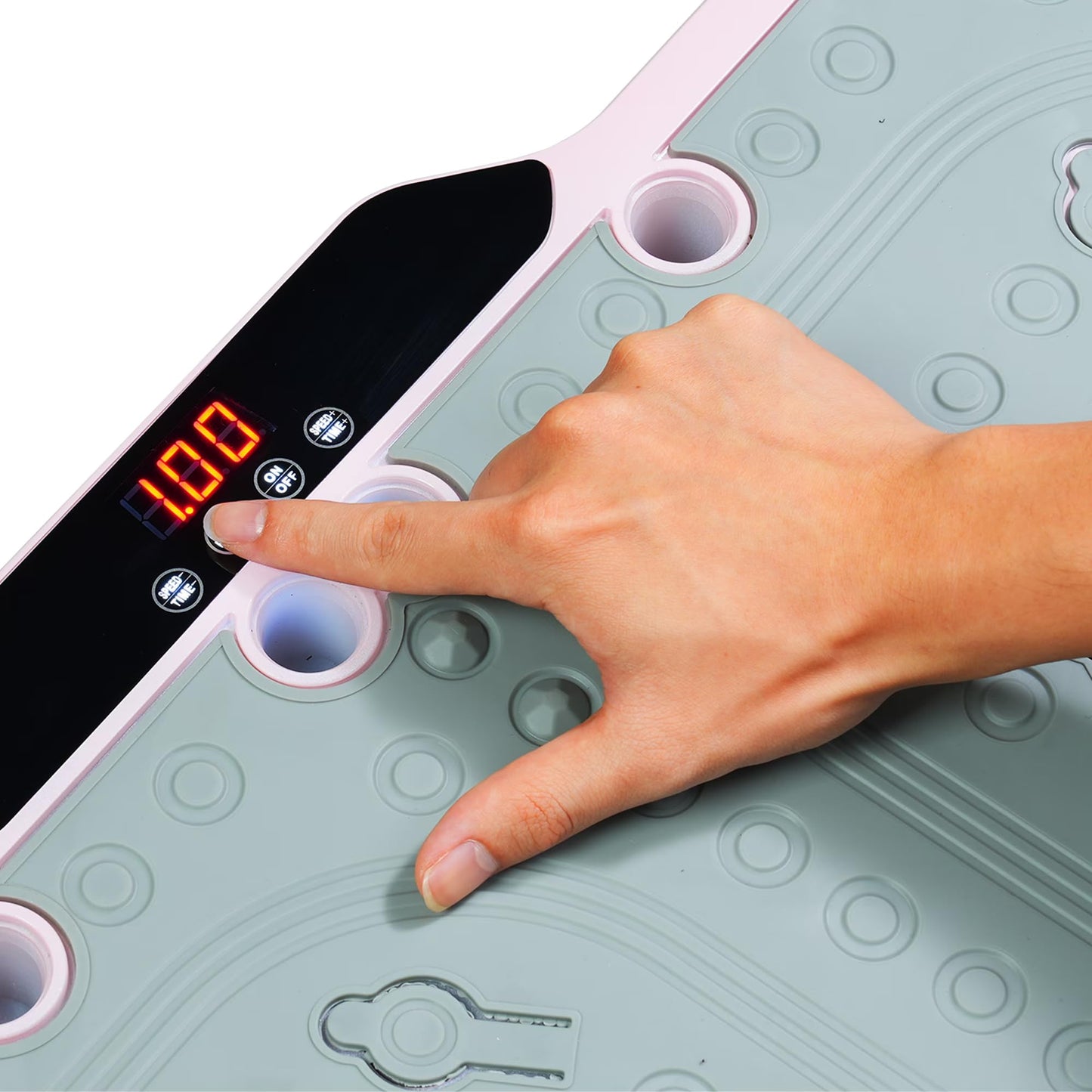 Silent Vibration Plate Exercise Machine for Weight Loss, (Light Pink)