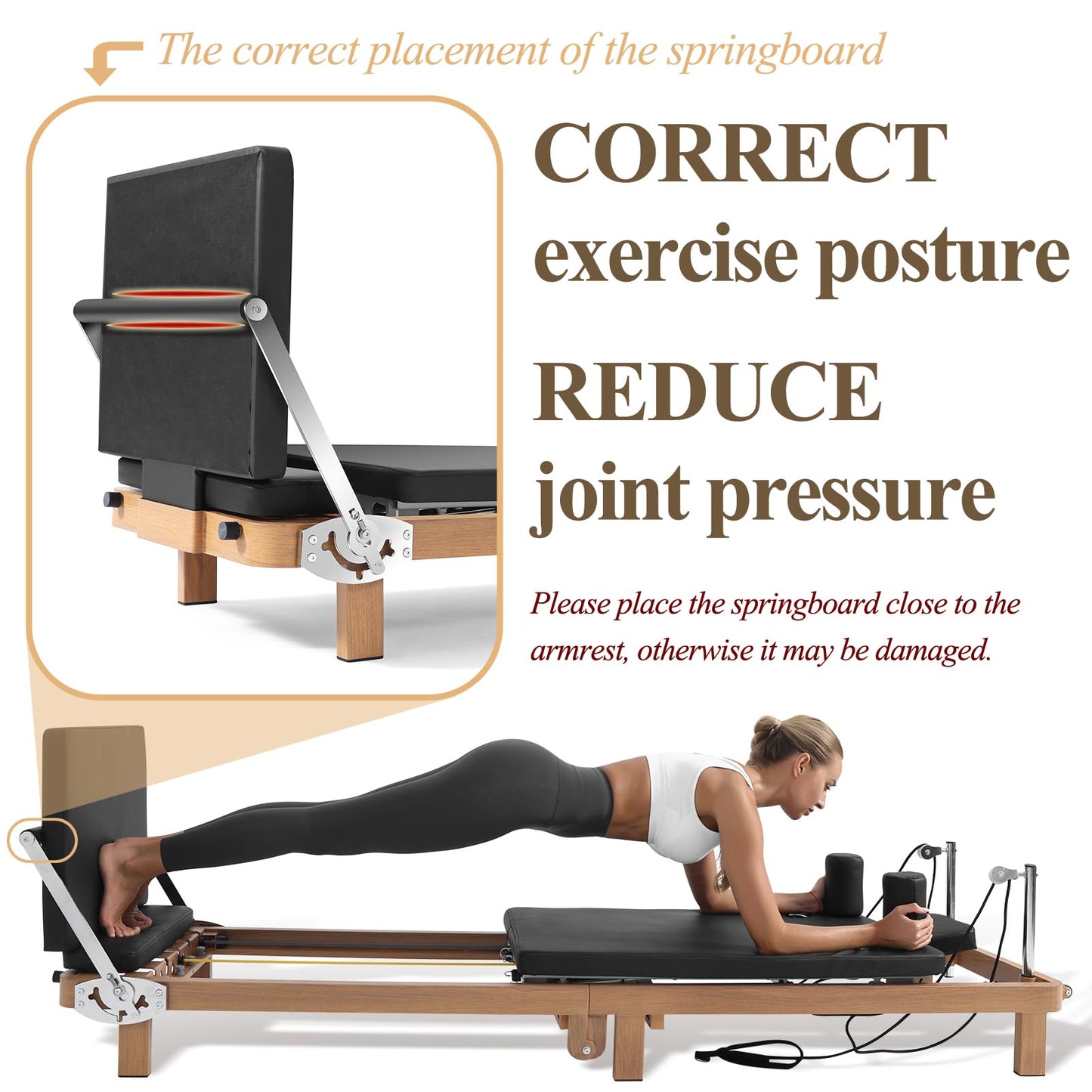Pilates Reformer for Home Use, Pro Foldable Machine with Jumpboard | Dual Resistance System (Springs + Latex Bands 20-150 lbs) | 88-Inch Space-Saving Home Gym Equipment for Full Body Workout