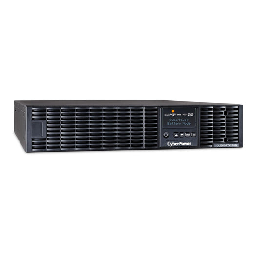 CyberPower OL2200RTXL2UN Smart App Online UPS Battery Backup and Surge Protector, 2200VA/1800W, 7 Outlets, 2U Rack/Tower, Pre-Installed RMCARD205, EBM Option, UL Certified